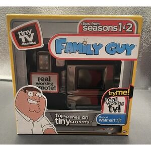 Tiny TV Classics Family Guy Edition Mini Working Television Seasons 1 & 2 Remote